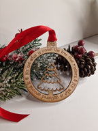Family Christmas bauble - Love - Beautiful xmas decoration - Memory - santa - decor - father christmas - st nick - gift - Tree