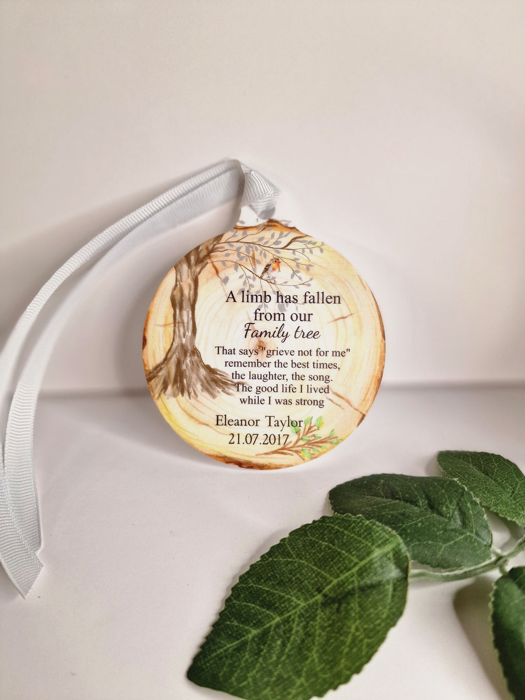 Beautiful memorial bauble hanging ornament, lovely item to remember a lost loved one. Beautiful gift, for anniversary of death? memory