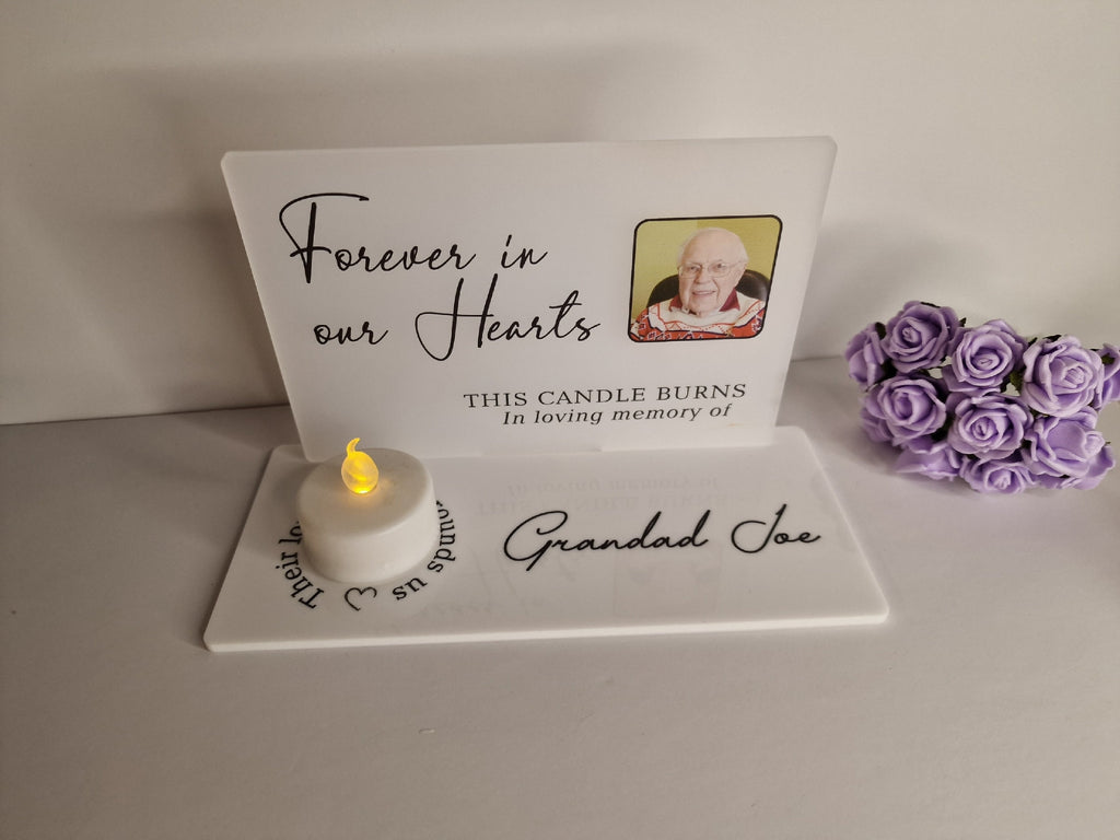 Personalised Candle Memorial display - Stunning gift - Bereavement - Funeral - Wedding - Wave of light - Anniversary - Grave decoration