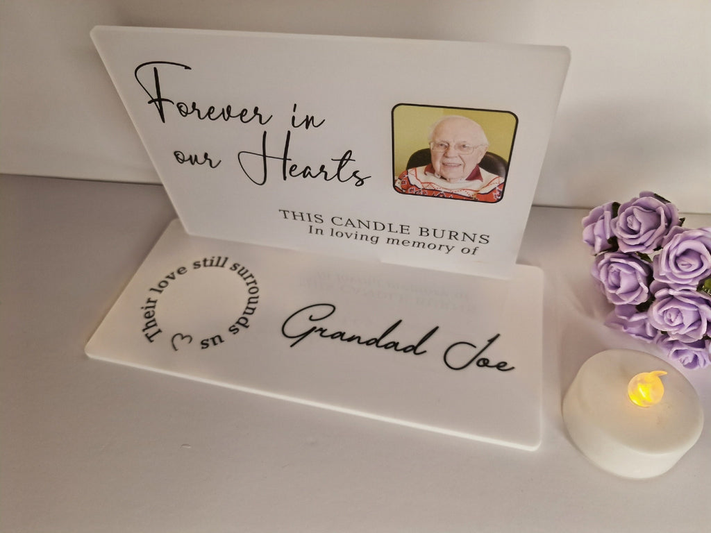 Personalised Candle Memorial display - Stunning gift - Bereavement - Funeral - Wedding - Wave of light - Anniversary - Grave decoration