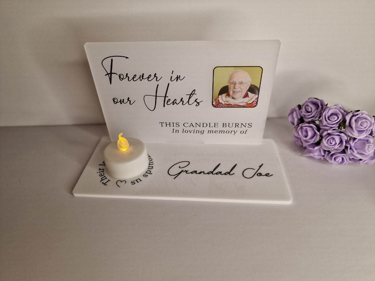Personalised Candle Memorial display - Stunning gift - Bereavement - Funeral - Wedding - Wave of light - Anniversary - Grave decoration