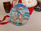 Personalised naked old couple bauble - Funny - Christmas tree decoration - Secret Santa - Gift - Decor - Husband - Wife - Present - Novelty