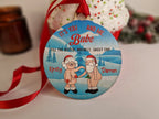 Personalised naked old couple bauble - Funny - Christmas tree decoration - Secret Santa - Gift - Decor - Husband - Wife - Present - Novelty