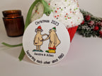 Personalised naked old couple bauble - Funny - Christmas tree decoration - Secret Santa - Gift - Decor - Husband - Wife - Present - Novelty
