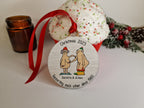 Personalised naked old couple bauble - Funny - Christmas tree decoration - Secret Santa - Gift - Decor - Husband - Wife - Present - Novelty