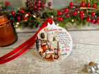 Personalised Christmas in Heaven Memorial bauble - Decoration - Stocking filler - Anniversary - Gift - Present - Unusual - For him or Her