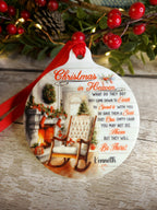 Personalised Christmas in Heaven Memorial bauble - Decoration - Stocking filler - Anniversary - Gift - Present - Unusual - For him or Her