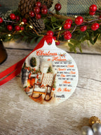 Personalised Christmas in Heaven Memorial bauble - Decoration - Stocking filler - Anniversary - Gift - Present - Unusual - For him or Her