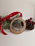 Family Christmas bauble - Love - Beautiful xmas decoration - Memory - santa - decor - father christmas - st nick - gift - Tree