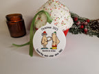 Personalised naked old couple bauble - Funny - Christmas tree decoration - Secret Santa - Gift - Decor - Husband - Wife - Present - Novelty