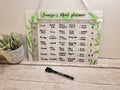 Personalised Diet Weekly Meal Plan White Board - Dieting - Healthy eating - Slim - Tracker - Weight - Gym - Gift - Shopping list - Food shop
