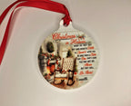 Personalised Christmas in Heaven Memorial bauble - Decoration - Stocking filler - Anniversary - Gift - Present - Unusual - For him or Her