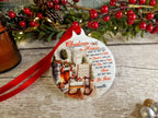 Personalised Christmas in Heaven Memorial bauble - Decoration - Stocking filler - Anniversary - Gift - Present - Unusual - For him or Her