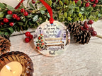 Personalised Christmas Robin Memorial bauble - Decoration - Stocking filler - Anniversary - Gift - Present - Unusual - For him or Her