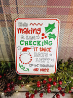 Christmas Countdown Sign - Christmas decor - Decoration - Plaque - Santa sign - Father Christmas - Xmas - Gift - Present - Eve