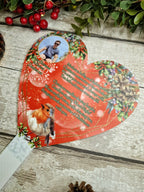 Personalised Christmas Heart Grave Marker Stake - Temporary headstone, outdoor, remembering your loved ones - Angel - Xmas - Gift - Decor