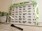 Personalised Diet Weekly Meal Plan White Board - Dieting - Healthy eating - Slim - Tracker - Weight - Gym - Gift - Shopping list - Food shop