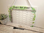 Personalised Diet Weekly Meal Plan White Board - Dieting - Healthy eating - Slim - Tracker - Weight - Gym - Gift - Shopping list - Food shop