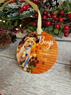 Personalised Pet Dog Cat Memorial bauble - Decoration - Stocking filler - Anniversary - Gift - Present - Rainbow bridge - keepsake - memory