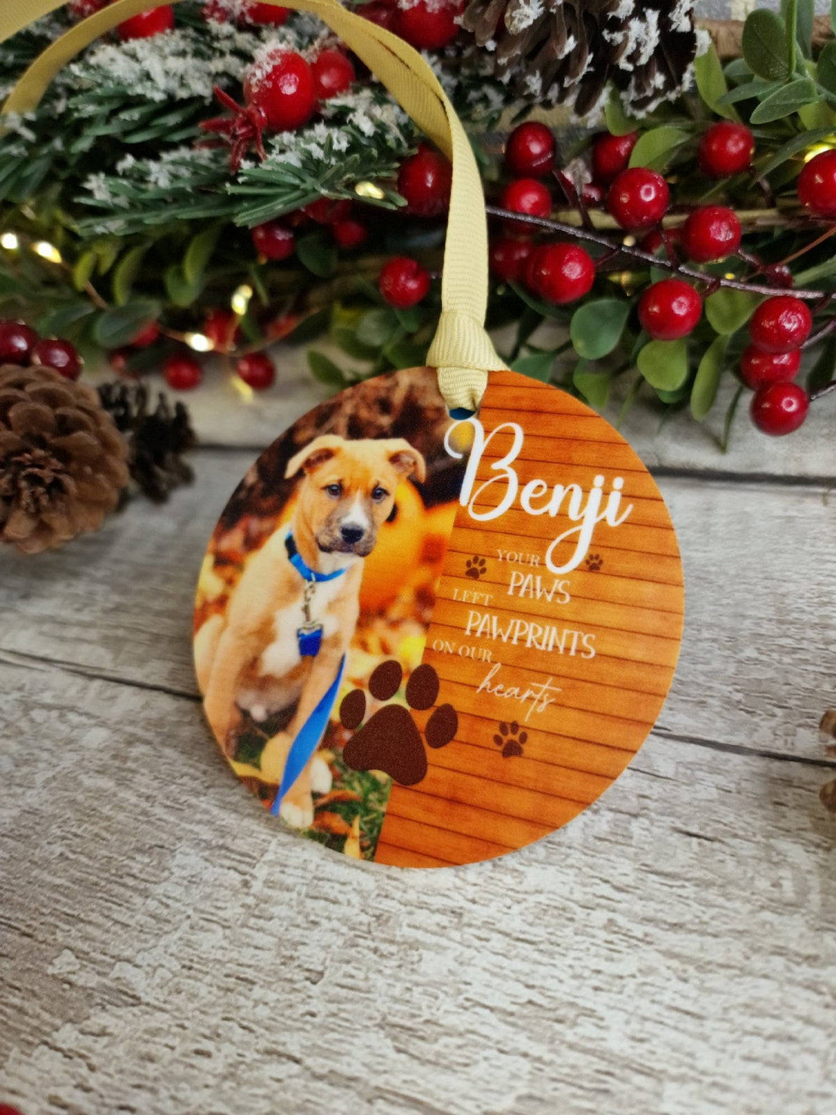 Personalised Pet Dog Cat Memorial bauble - Decoration - Stocking filler - Anniversary - Gift - Present - Rainbow bridge - keepsake - memory
