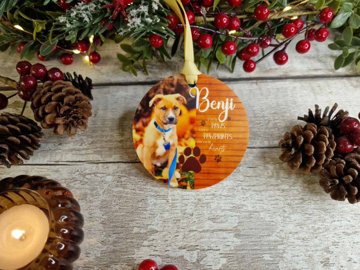 Personalised Pet Dog Cat Memorial bauble - Decoration - Stocking filler - Anniversary - Gift - Present - Rainbow bridge - keepsake - memory