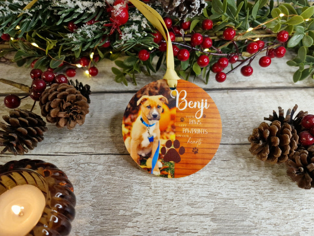 Personalised Pet Dog Cat Memorial bauble - Decoration - Stocking filler - Anniversary - Gift - Present - Rainbow bridge - keepsake - memory