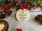 Personalised Christmas in new home bauble - Decoration - Stocking filler - Anniversary - Gift - Present - House warming - keepsake - memory