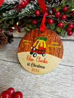 Personalised first Christmas bauble - Decoration - Stocking filler - Anniversary - Gift - Present - - keepsake - memory - Car - Baby