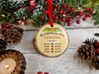 Personalised Family Name bauble - Decoration - Stocking filler - Anniversary - Gift - Present - - keepsake - memory - grandchildren - kids