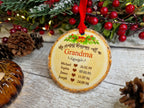 Personalised Family Name bauble - Decoration - Stocking filler - Anniversary - Gift - Present - - keepsake - memory - grandchildren - kids