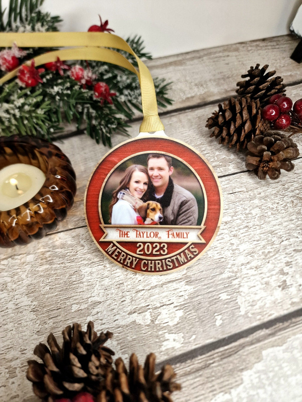 Personalised Christmas Photo Memory bauble - Decoration - Stocking filler - Anniversary - Gift - Present - Family - keepsake - memory - Xmas