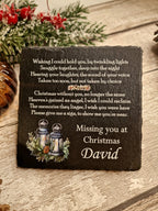 Personalised Christmas Memorial grave marker - Festive - memorial - Memory - Indoor - Outdoor - Garden - Caravan - Grave side - Gift - Urn