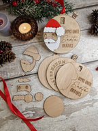 Santa Christmas countdown bauble - Beautiful xmas decoration - Father Christmas - Childrens Tradition - Naughty Elf - Decor - Decoration -