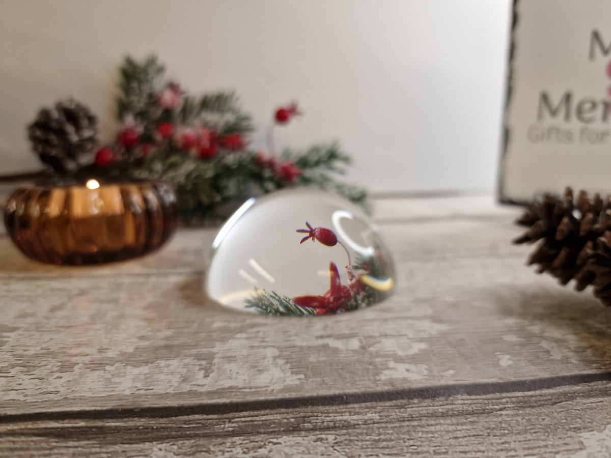 Personalised Christmas glass teardrop grave ornament - Decoration - Anniversary - Gift - Present - Unusual - Anniversary - Funeral - Office