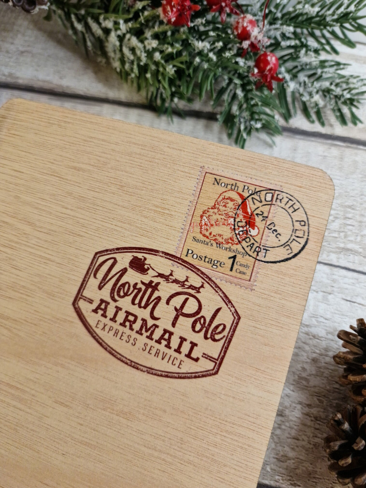 Personalised Letter from santa - Engraved into wood - Beautiful keepsake - Christmas - xmas - decor - decoration - tree - stocking