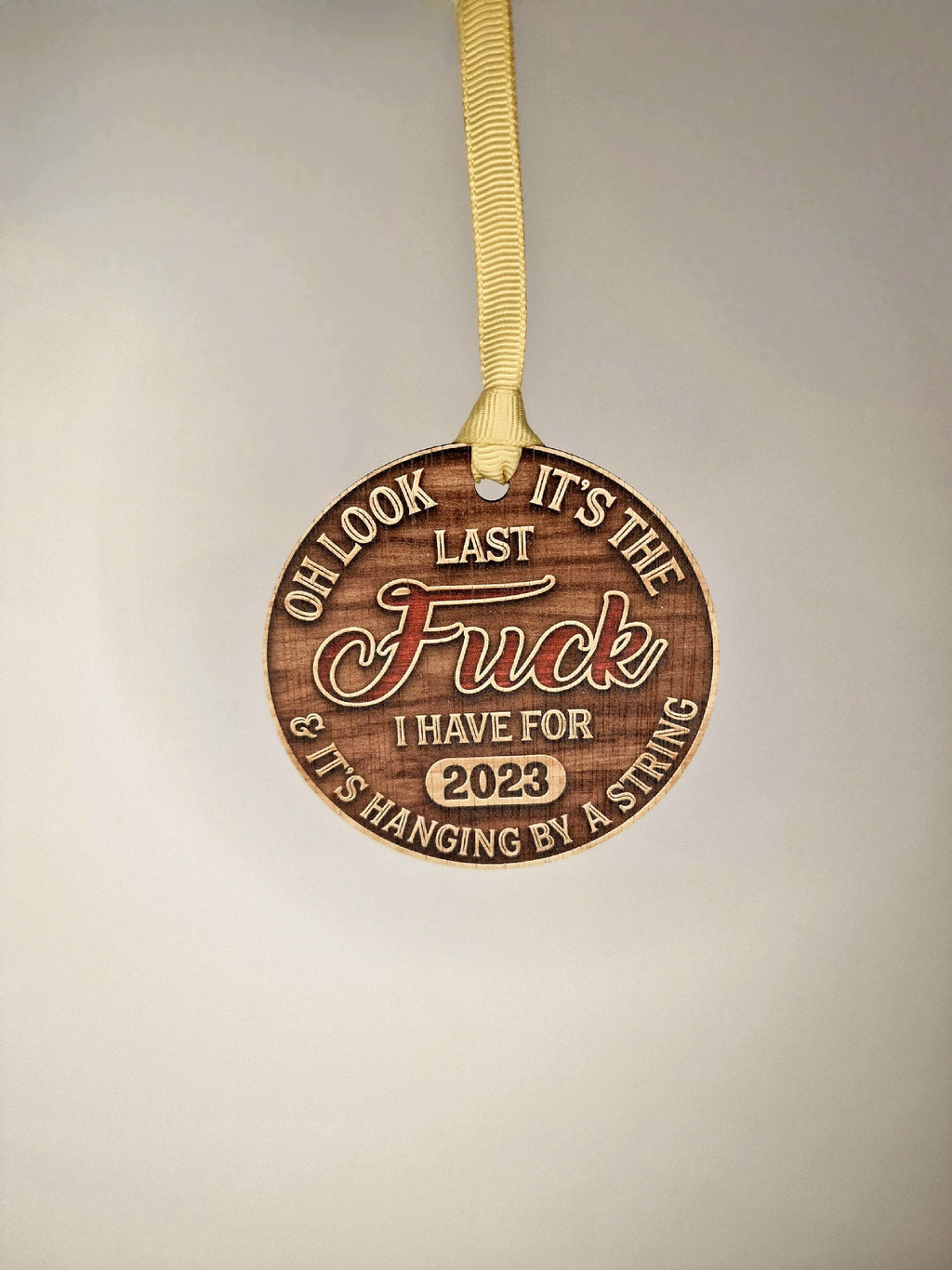 Funny Novelty last fuck bauble - Decoration - Stocking filler - Anniversary - Gift - Present - Bad Year - keepsake - memory - Secret Santa
