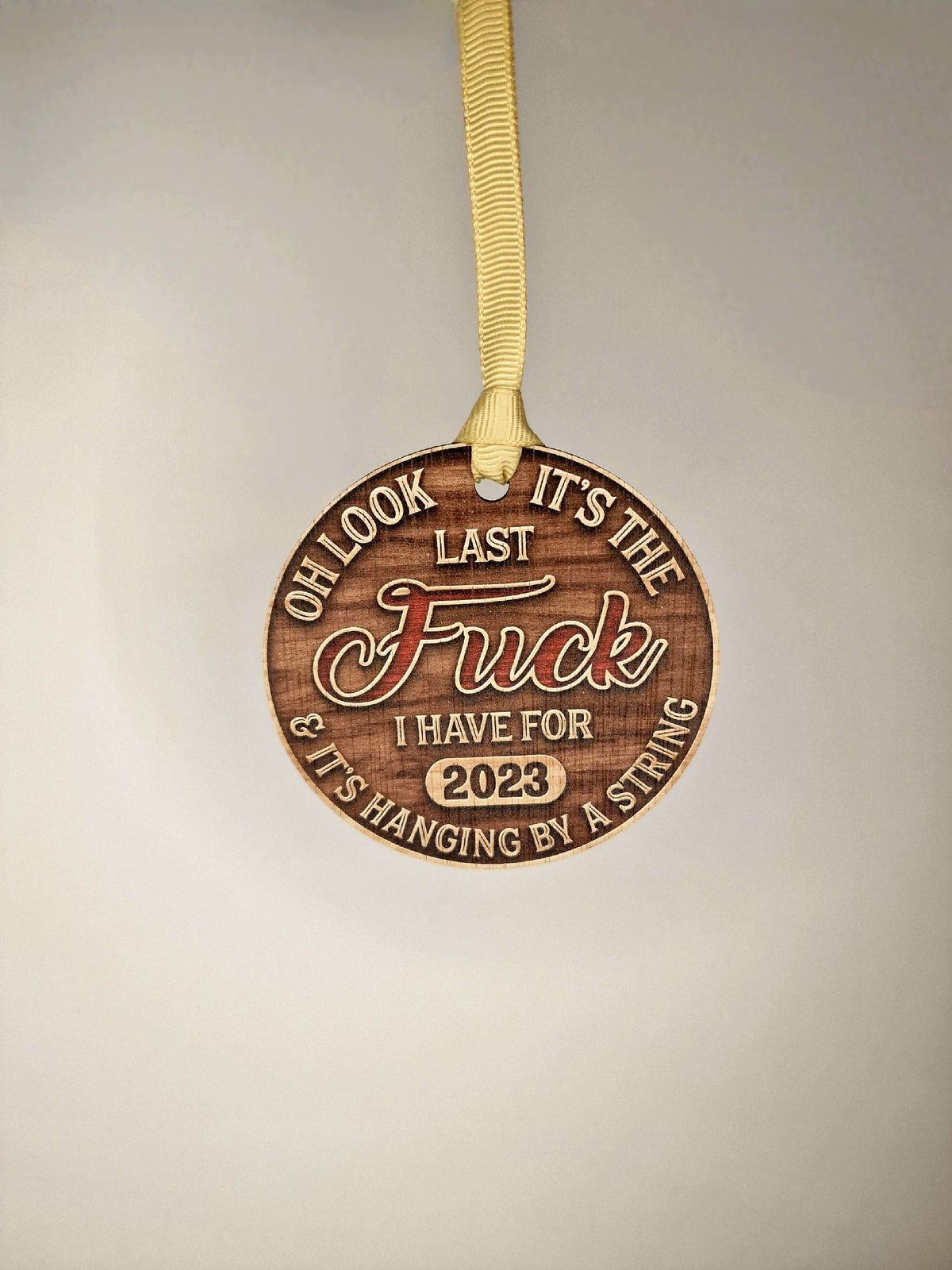 Funny Novelty last fuck bauble - Decoration - Stocking filler - Anniversary - Gift - Present - Bad Year - keepsake - memory - Secret Santa