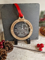 Personalised Christmas family name bauble - Beautiful xmas decoration - santa - decor - father christmas - st nick - present - secret santa