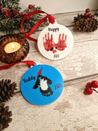 Children's drawing or painting onto a bauble - keepsa - Christmas tree decoration - Secret Santa - Gift - Decor - kids - school - Present