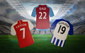 Personalised Football Shirt - 20 Teams to choose from - Bedroom decor - Soccer - Door sign - Wall name - Decoration - Mural - Boy - Girl