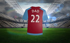 Personalised Football Shirt - 20 Teams to choose from - Bedroom decor - Soccer - Door sign - Wall name - Decoration - Mural - Boy - Girl