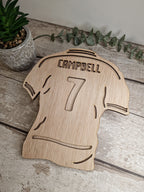 Personalised Football Shirt - Bedroom decor - Soccer - Door sign - Wall name - Decoration - Mural - Boy - Girl - Personalised gift