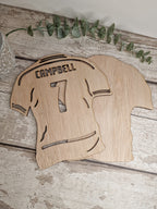 Personalised Football Shirt - Bedroom decor - Soccer - Door sign - Wall name - Decoration - Mural - Boy - Girl - Personalised gift