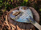 Personalised Heart Grave Marker - Temporary headstone, outdoor, remembering your loved ones - Angel - Xmas - Gift - Grave Decor - Funeral