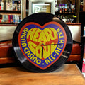 Wigan Casino Northern Soul Clock - Keep the faith - Vintage - Retro - Man Cave - Bar - Decor - made with re-purposed vinyl records - quartz