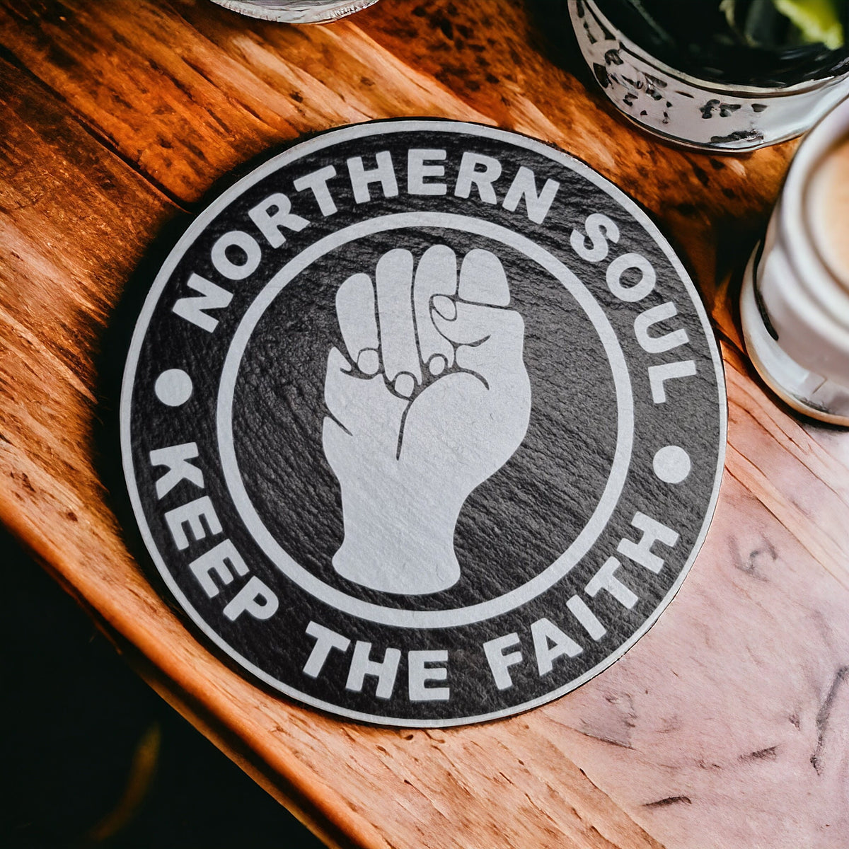 Northern Soul - Keep The Faith - Wigan Casino - music memorabilia- birthday gift - Christmas - drinks - Beer - Tea - Coffee - Wine - decor