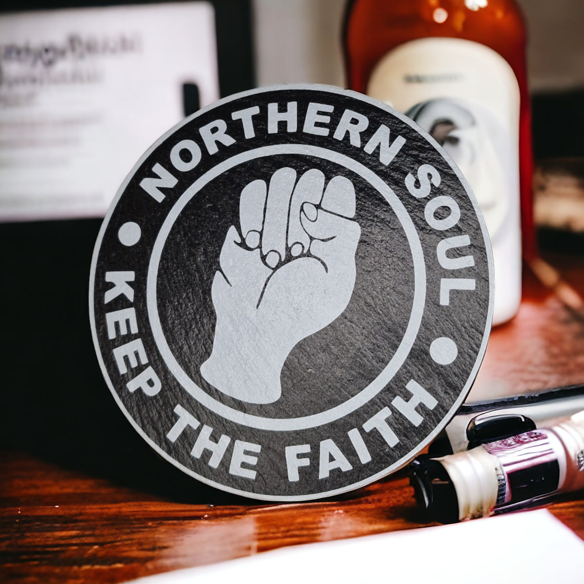 Northern Soul - Keep The Faith - Wigan Casino - music memorabilia- birthday gift - Christmas - drinks - Beer - Tea - Coffee - Wine - decor