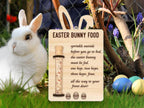 Novelty Easter Bunny Food Bait! Great Easter Gift! Funny - Kids - Child - Stand - Egg Hunt - Chick - Present - Jesus - Wooden