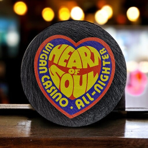 Wigan Casino Coaster - Northern Soul - music memorabilia- birthday gift - Christmas - drinks - Beer - Tea - Coffee - Wine - decoration