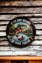Fishing Fisherman Clock - Carp - Pike - Sea - Angling - Display - Man Cave - Bar - Decor - made with re-purposed vinyl records - quartz